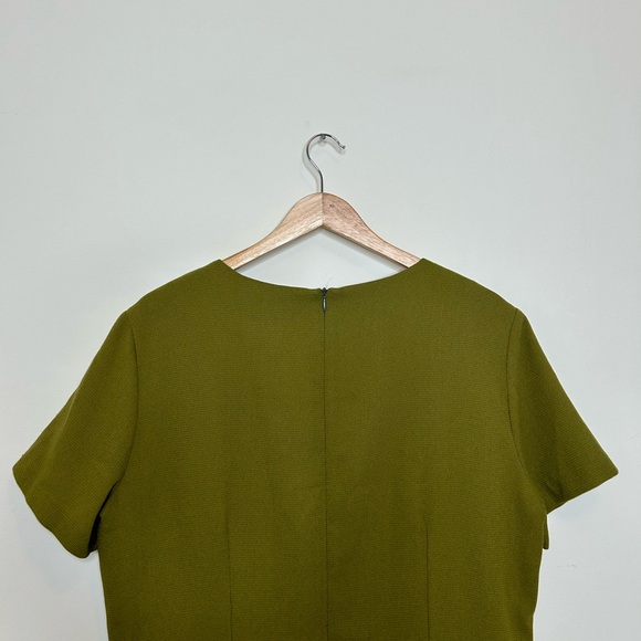 Vintage Olive Green Mini Dress - Picture 5 of 11